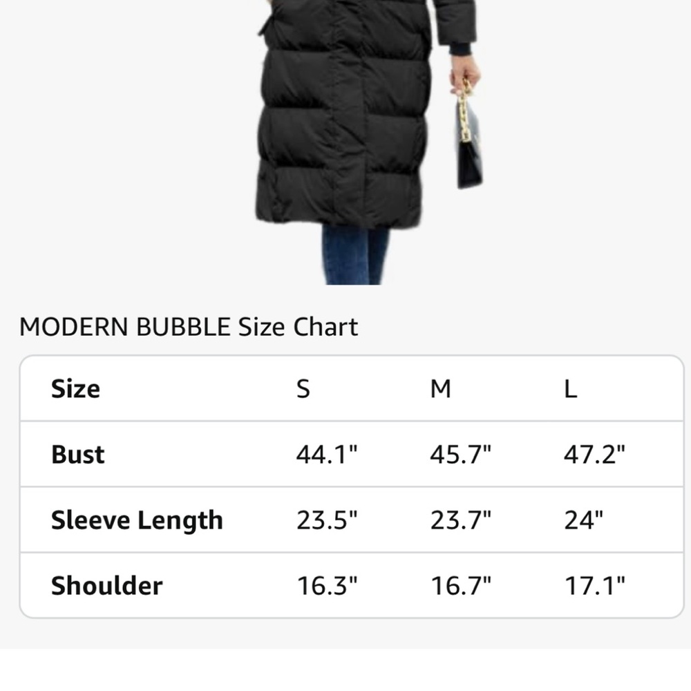 Modern Bubble Black Down Puffer Coat! In it’s signature orange bag! Size L - Picture 15 of 15